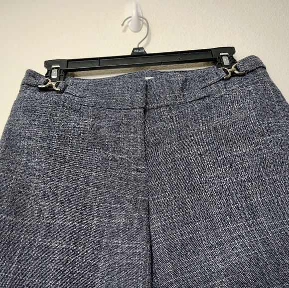 New York & Company Gray and White Stretch Trousers Pants Sz 6P - Picture 8 of 12